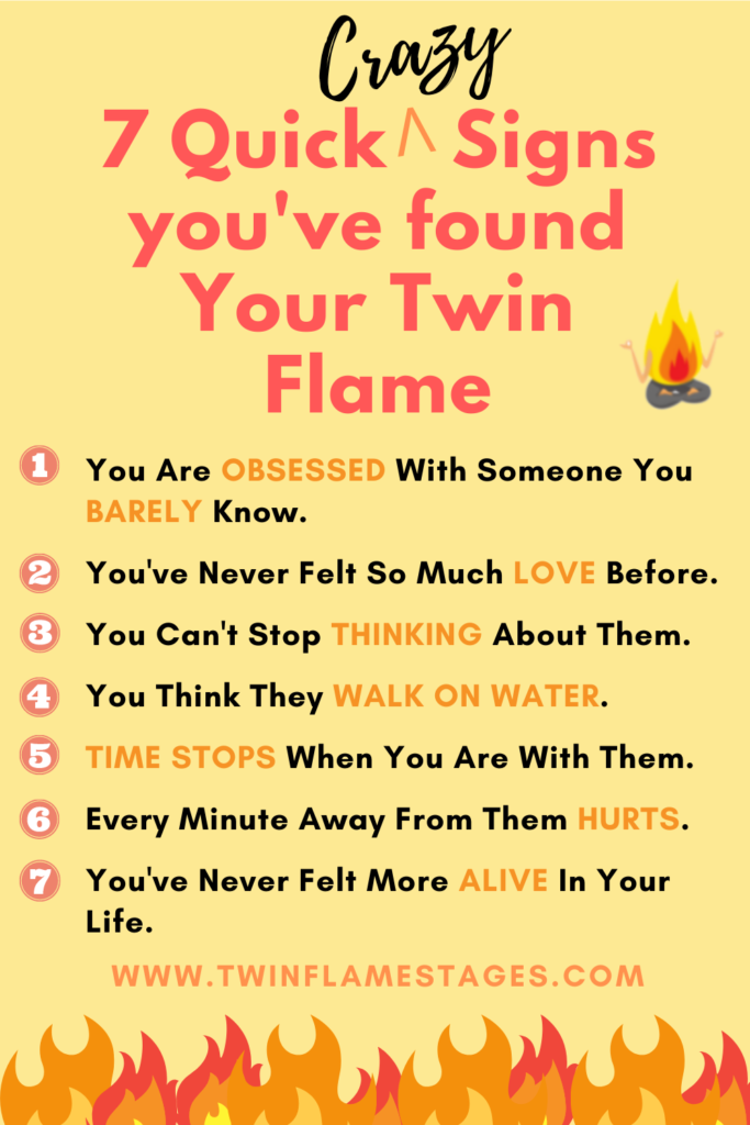 7 Quick Crazy Signs You Have Met Your Twin Flame - Twin Flame Stages